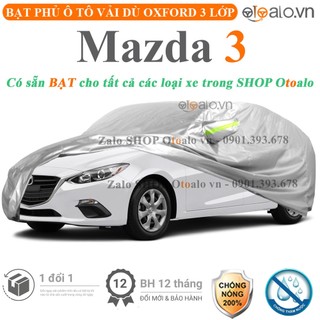 Bạt che phủ ô tô Mazda 3 3 lớp cao cấp - OTOALO