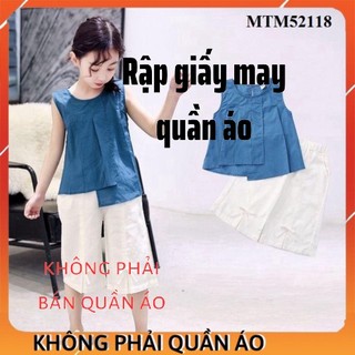 Rập bộ đồ cho bé gái mtm52118