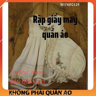 Rập Váy Cho Bé Gái MTM52125 Kèm Mũ (Rập Giấy Đầm Trẻ Em)