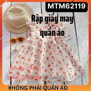Rập Váy Cho Bé Gái MTM62119 (Rập Giấy Váy Đầm Trẻ Em)