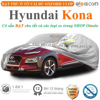 Bạt che phủ ô tô hyundai kona 3 lớp cao cấp - otoalo