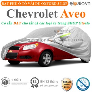 Bạt che phủ ô tô Chevrolet Aveo 3 lớp cao cấp - OTOALO
