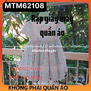 Rập Váy Cho Bé Gái MTM62108 (Rập Giấy Váy Đầm Trẻ Em)