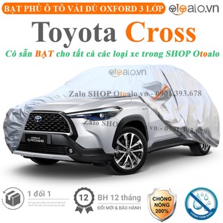Bạt che phủ ô tô Toyota Cross 3 lớp cao cấp - OTOALO