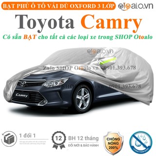 Bạt che phủ ô tô toyota camry 3 lớp cao cấp - otoalo