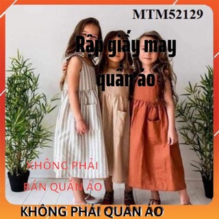 Rập Váy Cho Bé Gái MTM52129 (Rập Giấy Đầm Trẻ Em)