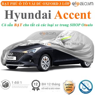 Bạt che phủ ô tô Hyundai Accent 3 lớp cao cấp - OTOALO