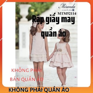 Rập váy cho bé gái mtm52114