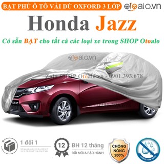 Bạt che phủ ô tô honda jazz 3 lớp cao cấp - otoalo