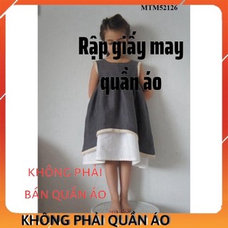 Rập Váy Cho Bé Gái MTM52126 (Rập Giấy Đầm Trẻ Em)