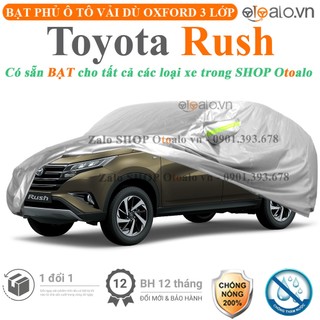 Bạt che phủ ô tô Toyota Rush 3 lớp cao cấp - OTOALO
