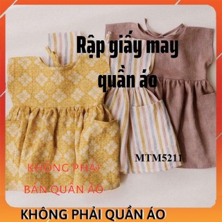 Rập Váy Cho Bé Gái MTM5211 (Rập Giấy Đầm Trẻ Em)