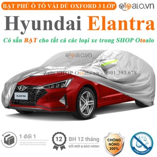 Bạt che phủ ô tô hyundai elantra 3 lớp cao cấp - otoalo