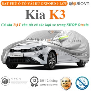 Bạt che phủ ô tô Kia K3 3 lớp cao cấp - OTOALO