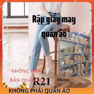 Rập giấy quần âu nữ - mã R21