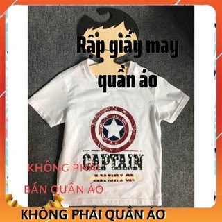 Rập giấy áo thun bé trai 1-8 tuổi (rập thiết kế)