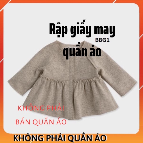Rập Váy Cho Bé Gái Mã BBG1 (Rập Giấy Đầm Trẻ Em)