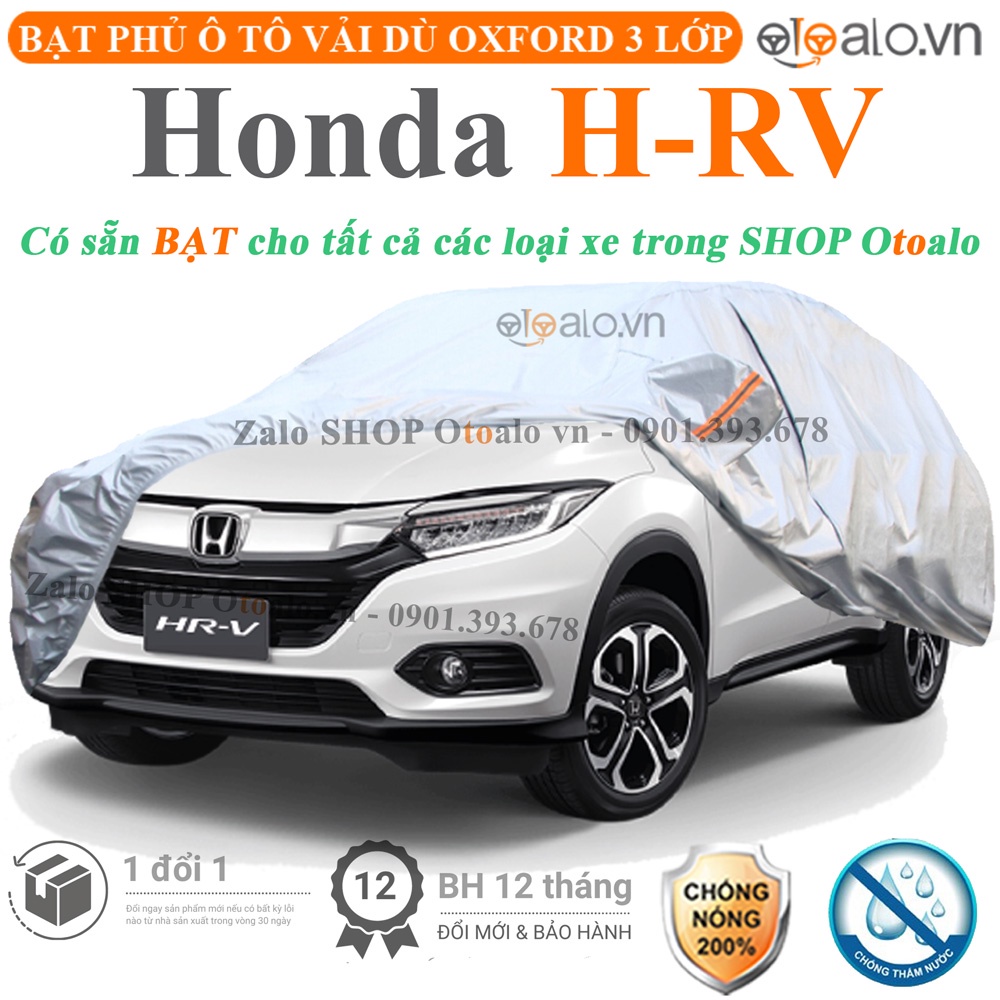 Bạt che phủ ô tô HONDA HRV 3 lớp cao cấp - OTOALO