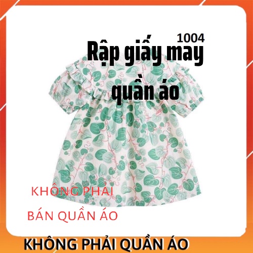 Rập Váy Cho Bé Gái Mã 1004