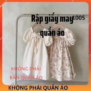 Rập Váy Cho Bé Gái Mã 1005 (Rập Giấy)