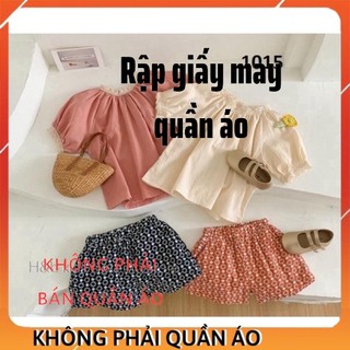 Rập Váy Cho Bé Gái Mã 1015 (Rập Giấy)