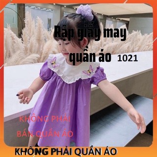 Rập Váy Cho Bé Gái Mã 1021 (Rập Giấy)