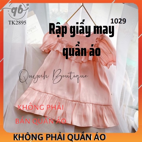 Rập Váy Cho Bé Gái Mã 1029