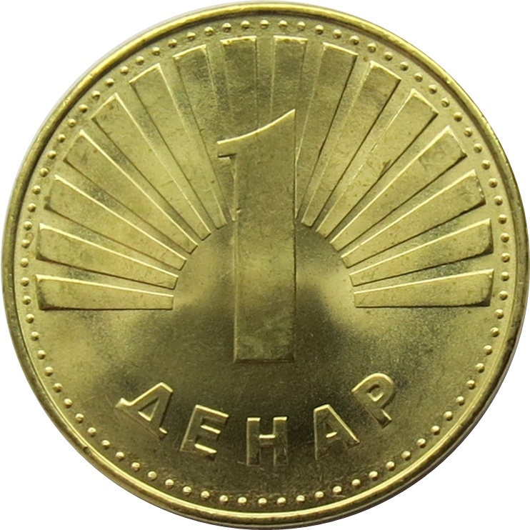 North Macedonia mệnh giá 1 denar