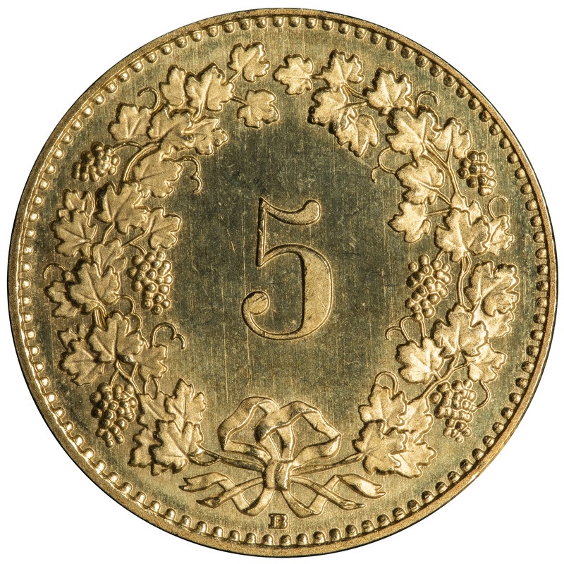 Switzerland mệnh giá 5 rappen Thụy Sĩ