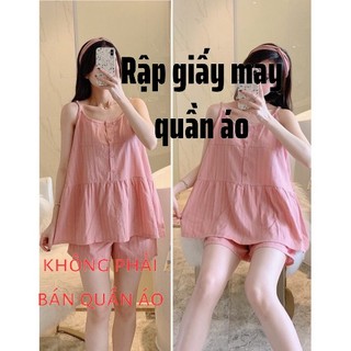Rập Bộ 2 Dây Mặc Nhà Mã 6006 (Bản thiết kế thời trang trên giấy)