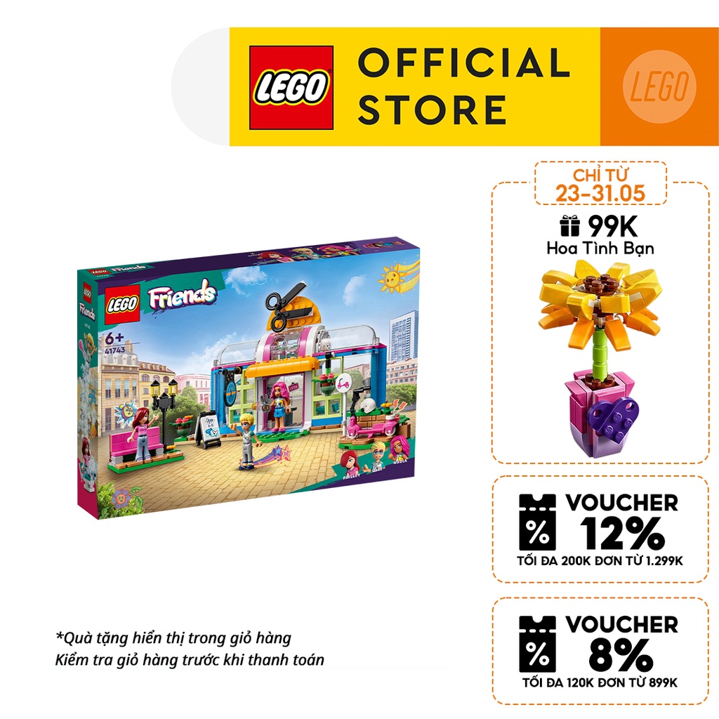LEGO Friends 41743 Tiệm Làm Tóc Thành Phố HeartLake (401 Chi Tiết)