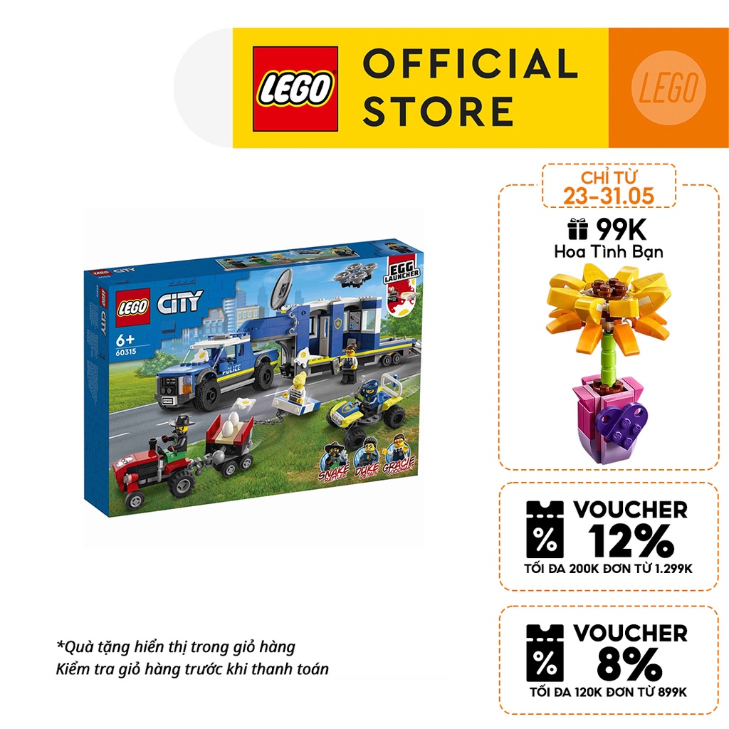 LEGO City 60315 Trạm cảnh sát lưu động (436 chi tiết)