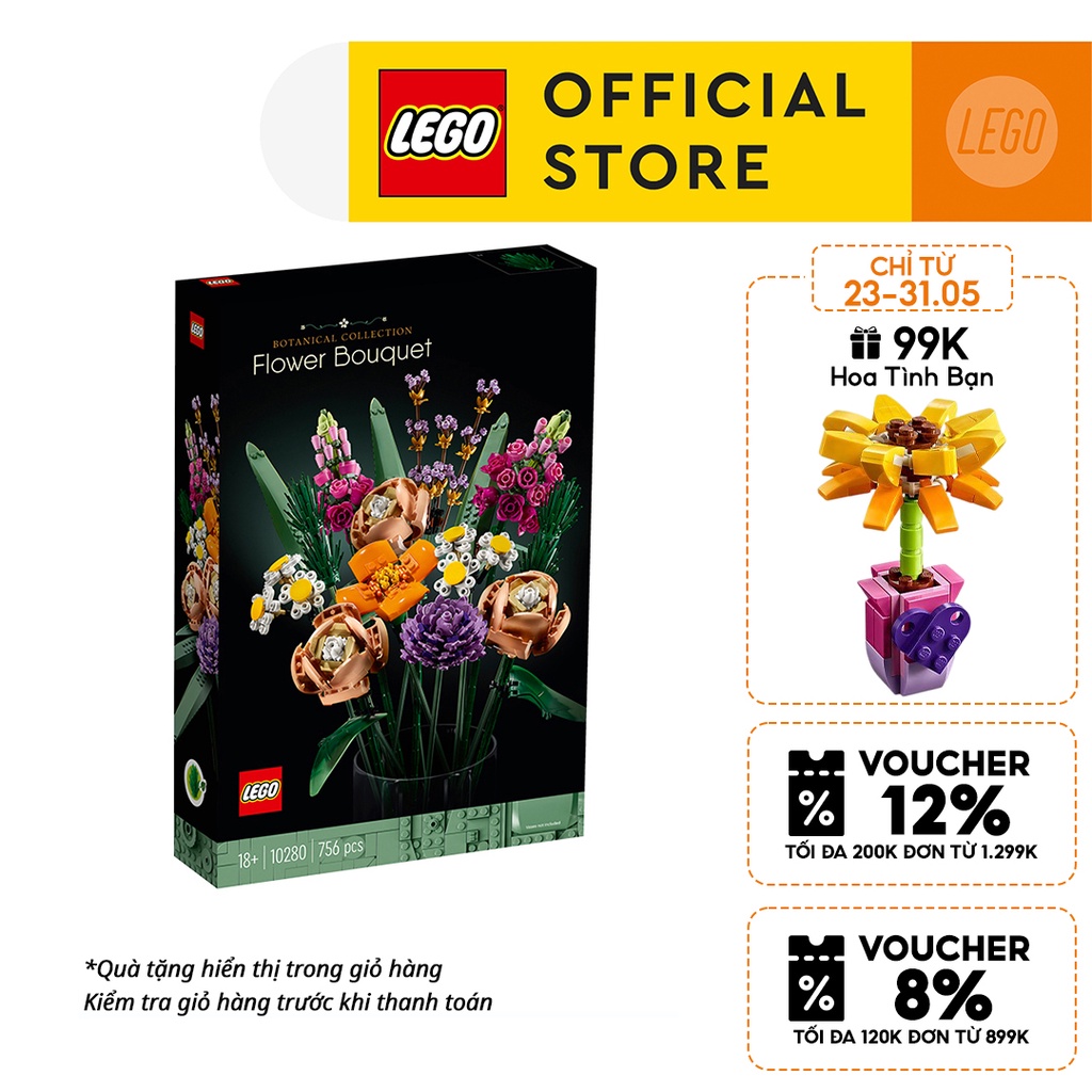 LEGO Creator 3in1 10280 Bó Hoa LEGO (756 Chi tiết)