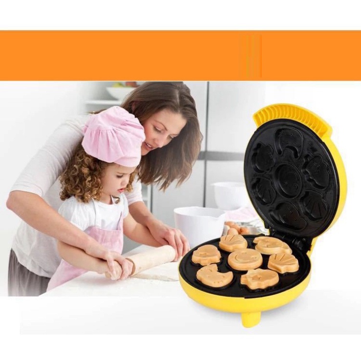 Máy làm bánh  Freeship Máy nướng bánh ra hình thú dễ thương, nhanh chóng và tiện dụng