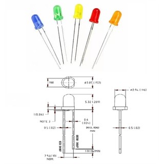 Led Đỏ 3mm (Gói 20 con)