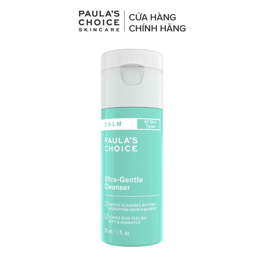 Sữa rửa mặt dịu nhẹ cho da nhạy cảm Paula's Choice Calm Ultra-Gentle Cleanser 30ml 9197