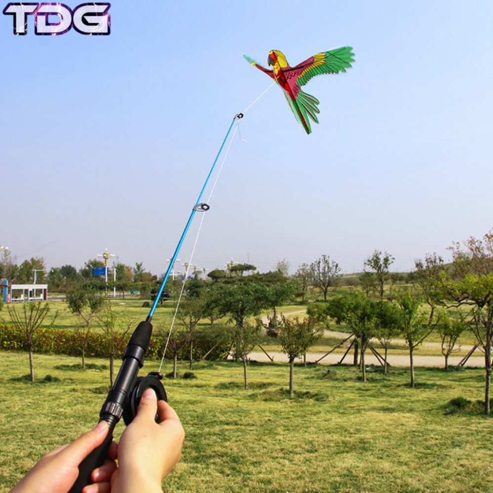 Đồ Chơi Diều Cần Câu 3D Mini TDG Cho Bé Họa Tiết Hoạt Hình Dễ Thương Kèm Cần Câu Và Dây Thả 30M