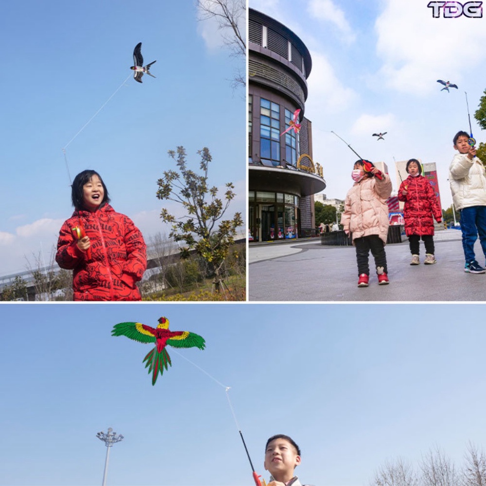 Đồ Chơi Diều Cần Câu 3D Mini TDG Cho Bé Họa Tiết Hoạt Hình Dễ Thương Kèm Cần Câu Và Dây Thả 30M