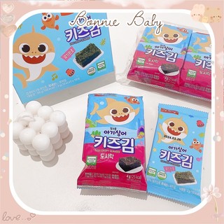[ PinkFong] 1 gói Rong biển hữu cơ tách muối, ít dầu + DHA Ping fong Hàn Quốc cho bé từ 7m++