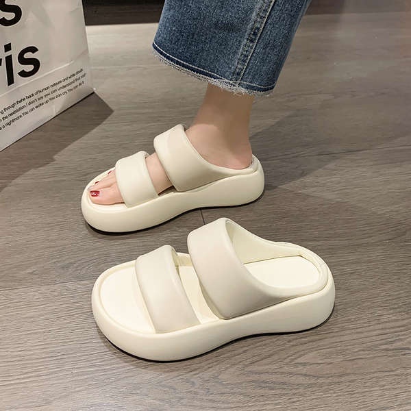 Dép lê đế dày nữ mùa hè mẫu mới thời trang