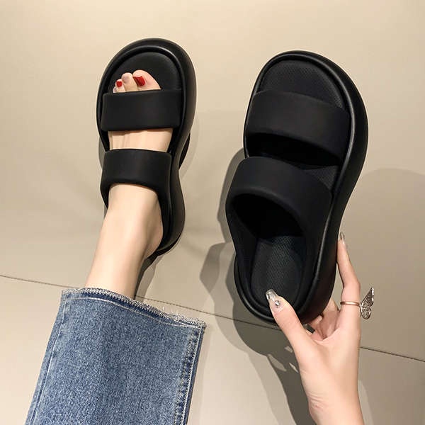 Dép lê đế dày nữ mùa hè mẫu mới thời trang