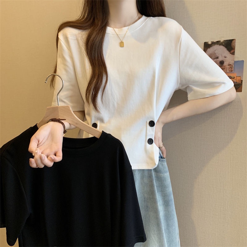 Áo Thun Dáng Ngắn Hở Vai Thời Trang Mùa Hè Cho Nữ