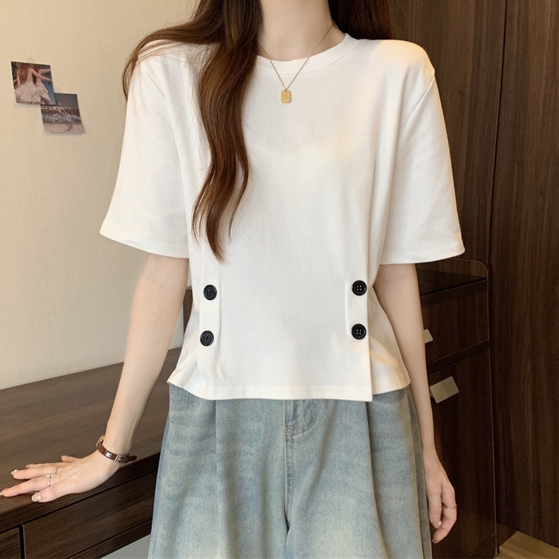 Áo Thun Dáng Ngắn Hở Vai Thời Trang Mùa Hè Cho Nữ