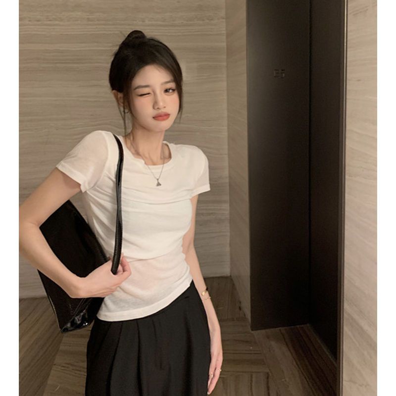 Áo Thun Ngắn Tay Thoải Mái Thời Trang Mùa Hè Cho Nữ