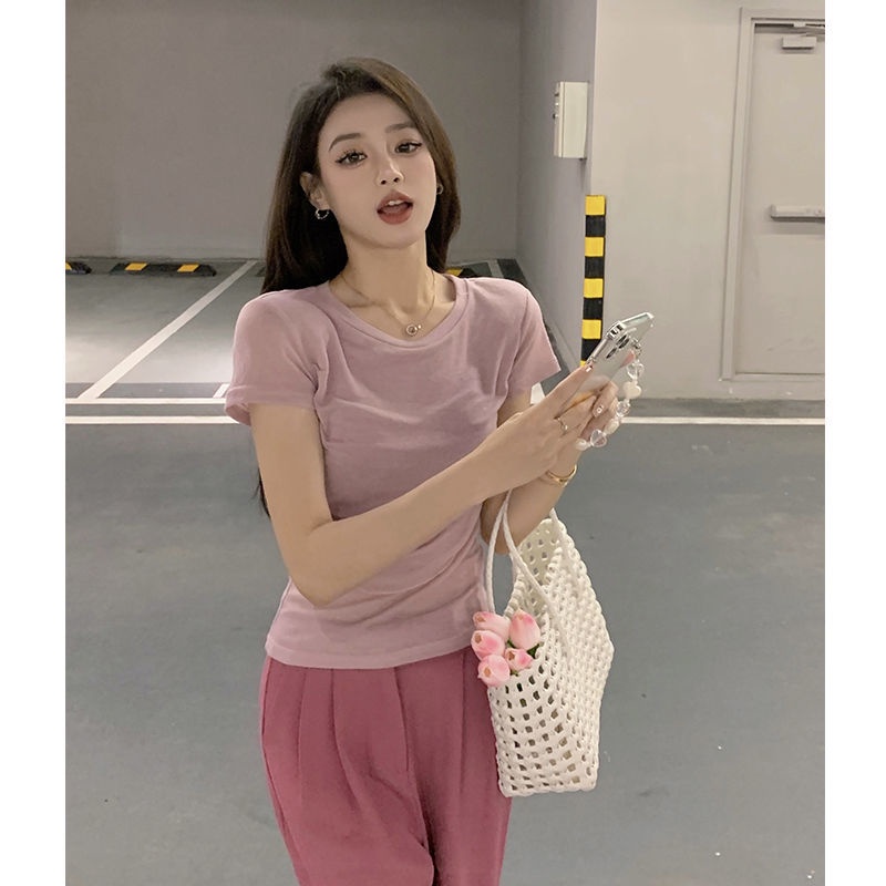 Áo Thun Ngắn Tay Thoải Mái Thời Trang Mùa Hè Cho Nữ