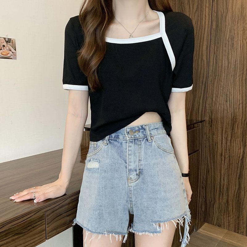 Áo Thun Tay Ngắn Dáng Rộng Thời Trang Mùa Hè Dễ Phối Đồ Cho Nữ