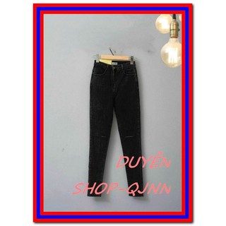 Quần jean nữ đen rách gối siêu xịn với chất jean giãn tốt fome chuẩn xịn -l19