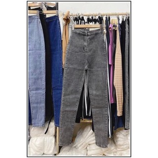Quần jean nữ lưng cao ĐAI TRƠN mẫu mới nhất - không có túi trước, jean giãn xịn 2/10h61