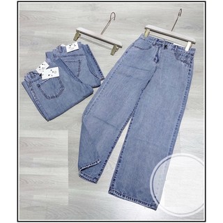 Quần jean nữ ỐNG RỘNG BG HOTTREND siêu đẹp màu xanh nhạt BGs1-25
