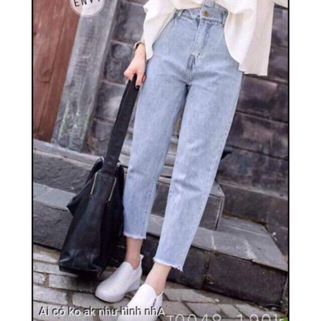 QUẦN JEAN BAGGY TUA LAI XANH NHẠT V1 SIZE S,M,I